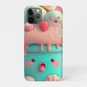 Kawaii niedliches Eiscreme-Notizbuch Case-Mate iPhone Hülle