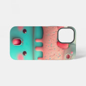 Kawaii niedliches Eiscreme-Notizbuch iPhone Hülle (Rückseite (Horizontal))