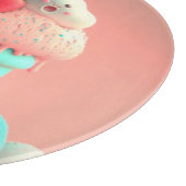 Kawaii niedliches Eiscreme-Notizbuch Schneidebrett (Ecke)