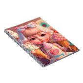 Kawaii niedliches Girl mit Eiscreme Notizbuch Notizblock (Rechte Seite)