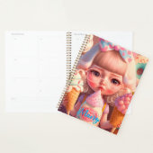 Kawaii niedliches Girl mit Eiscreme Notizbuch Planer (Anzeige)