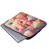 Kawaii niedliches Mädchen mit Eis Laptopschutzhülle (Vorne Knopf)