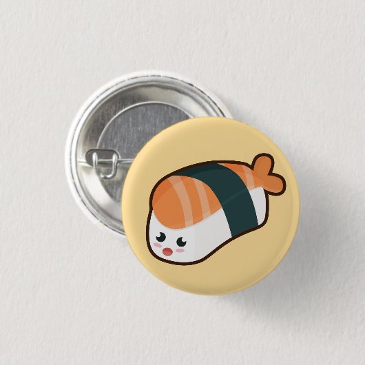 Kawaii nigiri Lachse Button (Vorne & Hinten)