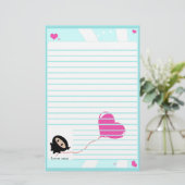 Kawaii Ninja Herzballon Stationierung Briefpapier