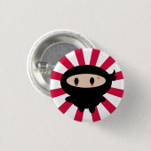 Kawaii Ninja Knopf Button (Vorne & Hinten)