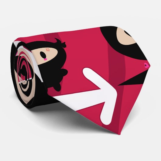 Kawaii Ninja Krawatte (Gerollt)