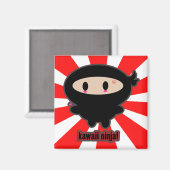 Kawaii Ninja Magnet (Vorderseite/Rückseite)