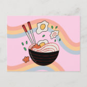 Kawaii Noodles Postcard Postkarte (Vorderseite)