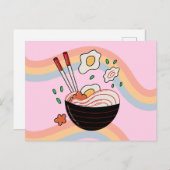 Kawaii Noodles Postkarte (Vorne/Hinten)