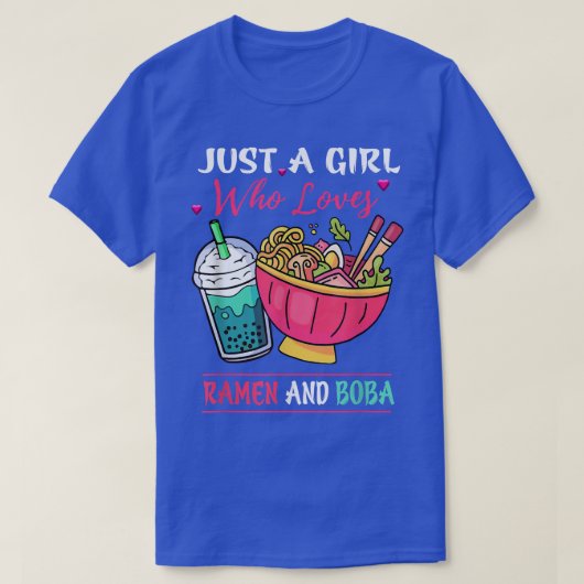 Kawaii nur ein Mädchen, das Ramen und Boba Tee Bu (Design vorne)