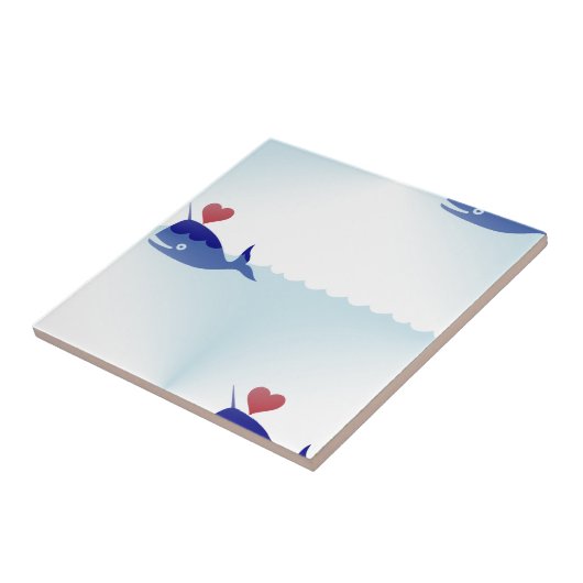 Kawaii nwhal fliese (Seite)