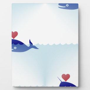 Kawaii nwhal fotoplatte