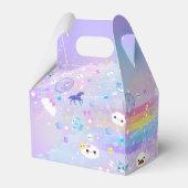 Kawaii nwhal im traumhaften Königreich Geschenkschachtel (Rückseite)