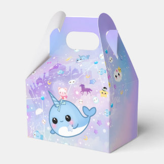Kawaii nwhal im traumhaften Königreich Geschenkschachtel