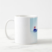 Kawaii nwhal kaffeetasse (Links)