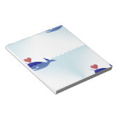 Kawaii nwhal notizblock (angewinkelt)