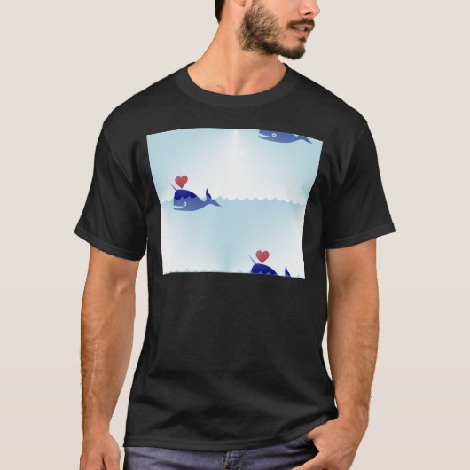 Kawaii nwhal T-Shirt (Vorderseite)