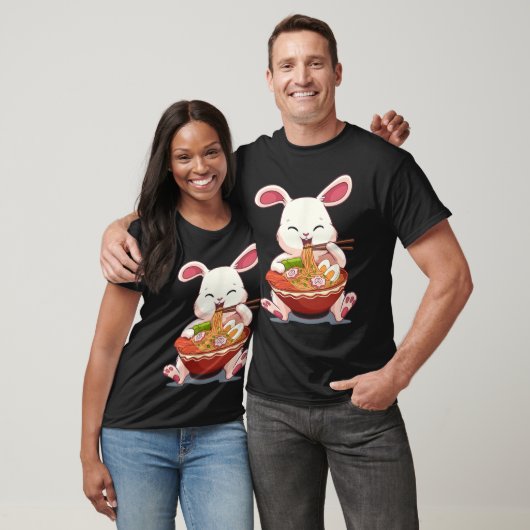 Kawaii Oaster Bunny Ramen Noodles Japanisches Oste T-Shirt (Unisex)
