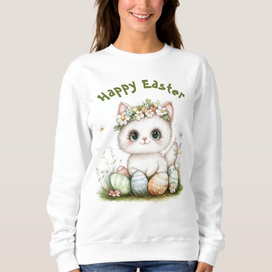 Kawaii Oaster Cat Sweatshirt - Niedlich Kitty Oast (Vorderseite)