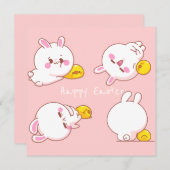 Kawaii Oaster Feiertagskarte (Vorne/Hinten)