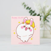 Kawaii Oaster Feiertagskarte (Stehend Vorderseite)