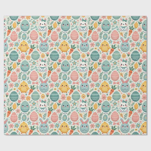 Kawaii Oaster Geschenkpapier (Flach)