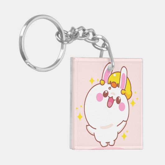 Kawaii Oaster Schlüsselanhänger (Vorderseite links)