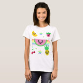 KAWAII OBST RAINBOW STRIPES SHIRT (Vorne ganz)