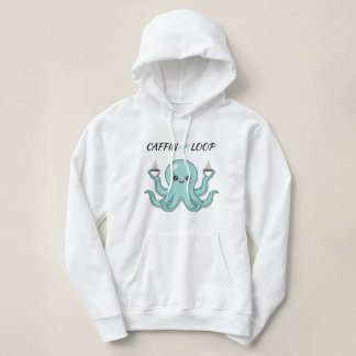Kawaii Octopus Coffee Sweatshirt Caffin Loop Cute
