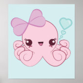Kawaii Octopus Poster (Vorne)