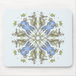 Kawaii-Oktopus-Kaleidoskop - Ozean-Träume Kinder Mousepad