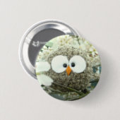 Kawaii Oliver die Eule Button (Vorne & Hinten)