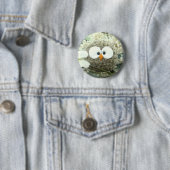 Kawaii Oliver die Eule Button (Beispiel)