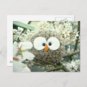 Kawaii Oliver the Owl Postkarte (Vorne/Hinten)
