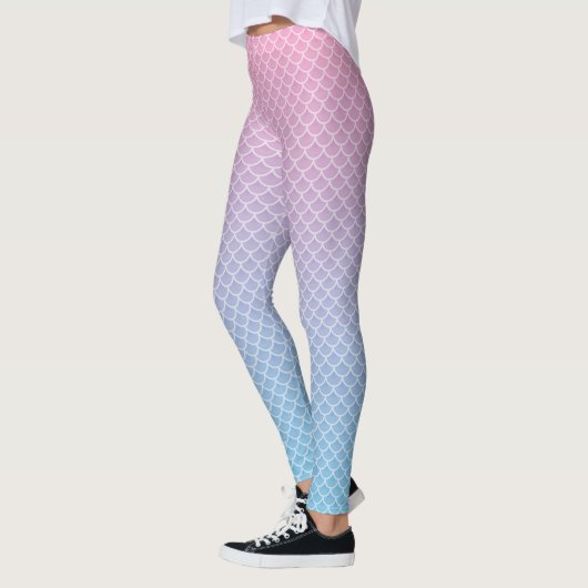 Kawaii Ombre Meerjungfrau-Muster-Leggings Leggings (Links)