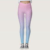 Kawaii Ombre Meerjungfrau-Muster-Leggings Leggings (Vorderseite)