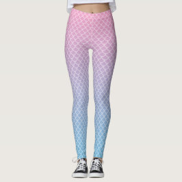 Kawaii Ombre Meerjungfrau-Muster-Leggings Leggings