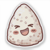 Kawaii Onigiri Aufkleber (Vorderseite)