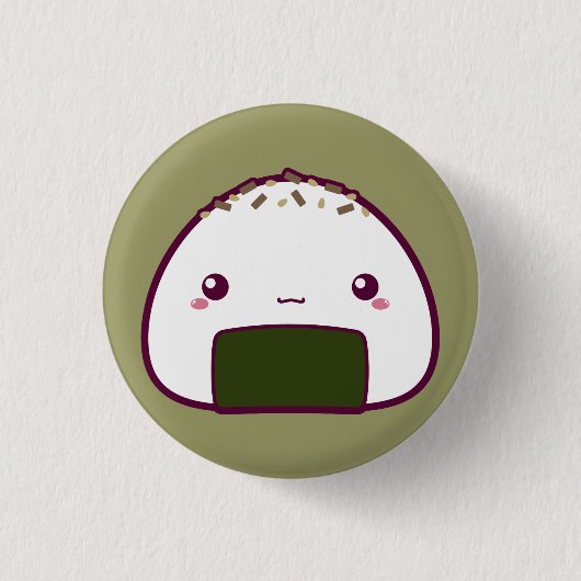 Kawaii Onigiri Button (Vorderseite)