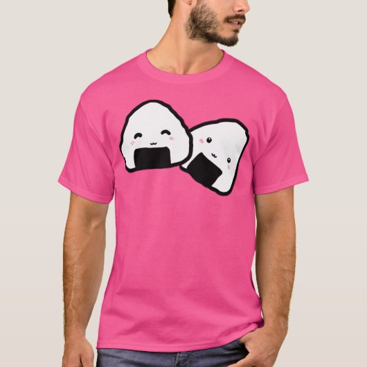 Kawaii Onigiri Duo T-Shirt (Vorderseite)