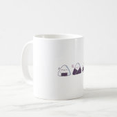 Kawaii Onigiri Trio Kaffeetasse (Vorderseite Links)