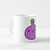 Kawaii Onion Kaffeetasse (Vorderseite Links)