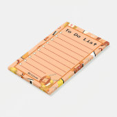 Kawaii Orange Tamagotchi Post-it Klebezettel (angewinkelt)