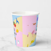 KAWAII　Origami Creatures & Katakana Typography  Pappbecher (Links)