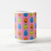 Kawaii Ostereier mit Ribbons Kaffeetasse (Mittel)