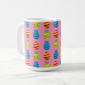 Kawaii Ostereier mit Ribbons Kaffeetasse (Vorderseite Links)