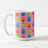 Kawaii Ostereier mit Ribbons Kaffeetasse (Links)