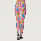 Kawaii Ostereier mit Ribbons Leggings (Rückseite)