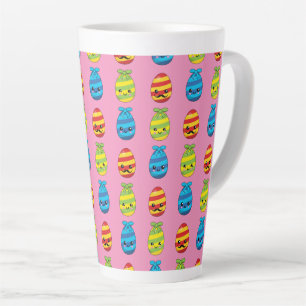 Kawaii Ostereier mit Ribbons Milchtasse