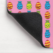 Kawaii Ostereier mit Ribbons Mousepad (Ecke)